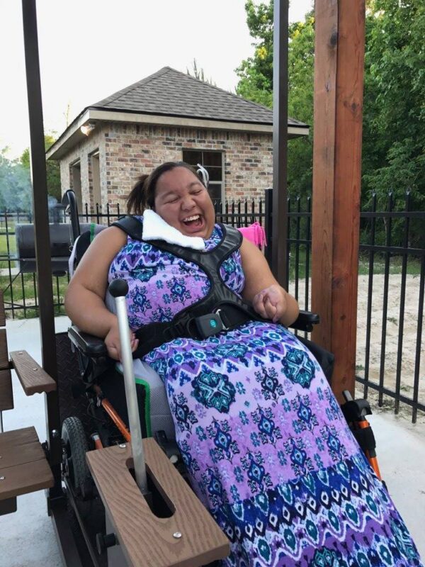 Pergola Style Wheelchair Swing - Image 9