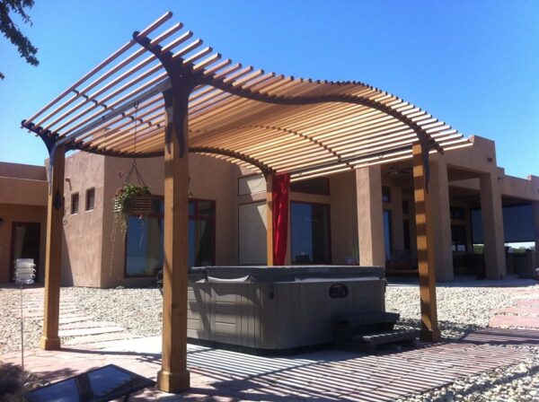 Pergola Style Wheelchair Swing - Image 10