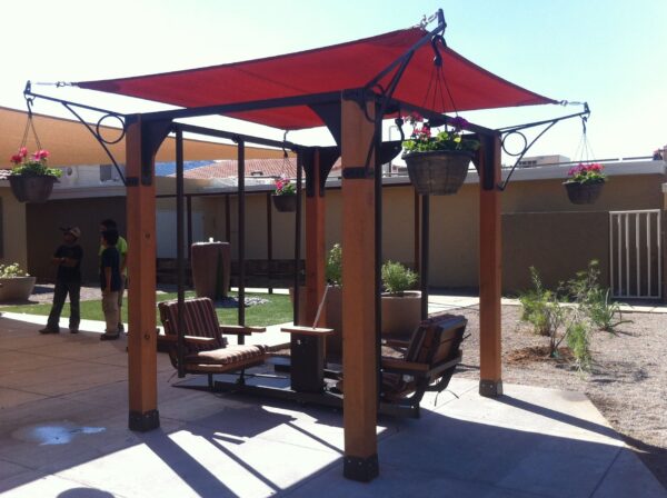 Pergola Style Wheelchair Swing - Image 5